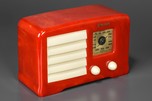 Swirled Bright Red Emerson ’Little Miracle’ AX-235 Radio